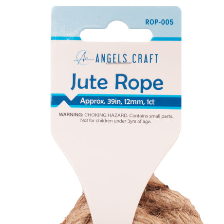 Angels Craft Jute Rope, 12mm x 39in