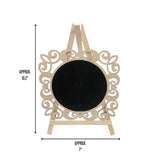 Angels Craft Chalkboard Easel in Round Shape
