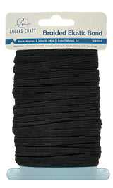 Premium Braided Elastic Band – 0.20" Wide x 10.94 Yards (10 Meters)