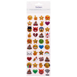 Angels Craft Epoxy Stickers: Expressive Faces (40 Stickers Total)