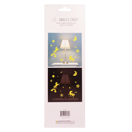 Angels Craft Glow In The Dark Stickers: Moon & Stars (10 Stickers Total)