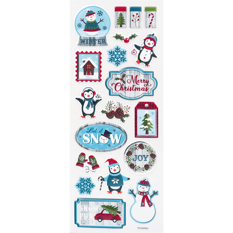 Angels Craft Stickers: Christmas North Pole Magic (19 Stickers Total)