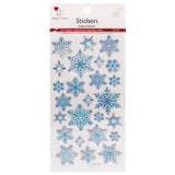Angels Craft Epoxy Stickers: Christmas, Snowflake Sparkle (25 Stickers Total)