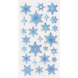 Angels Craft Epoxy Stickers: Christmas, Snowflake Sparkle (25 Stickers Total)