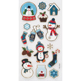 Angels Craft Pop Up Stickers: Christmas, Frosty Globes (15 Stickers Total)