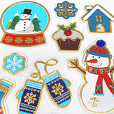 Angels Craft Pop Up Stickers: Christmas, Frosty Globes (15 Stickers Total)