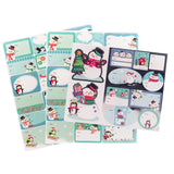 Snowman & Winter Friends Christmas Gift Tag Stickers – 3-Sheet Pack