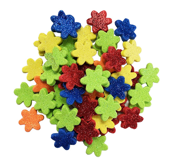 Glitter EVA Foam 3D Stickers – Self-Adhesive Craft Shapes