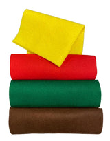 Assorted Felt Sheets (4-Pack) – 7.87" x 12" Premium Crafting Fabric