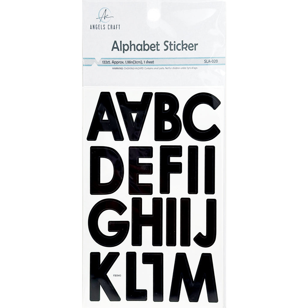 Angels Craft Alphabet Stickers (132 Stickers Total)