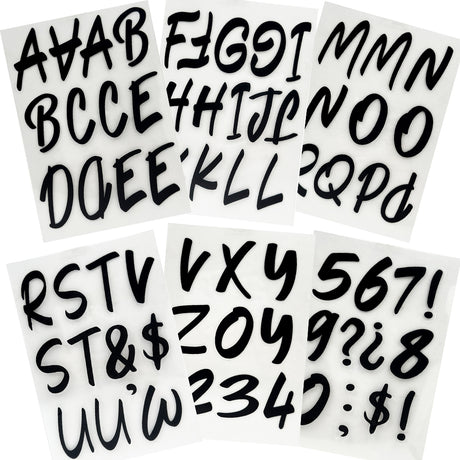 Angels Craft Letters & Numbers Stickers (72 Stickers Total)