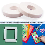 Angels Craft White Double-Sided Foam Tape, 2 Rolls