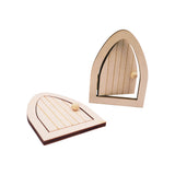 Unfinished Wooden Fairy Doors (2-Pack)