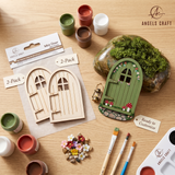 Unfinished Wooden Fairy Doors (2-Pack)