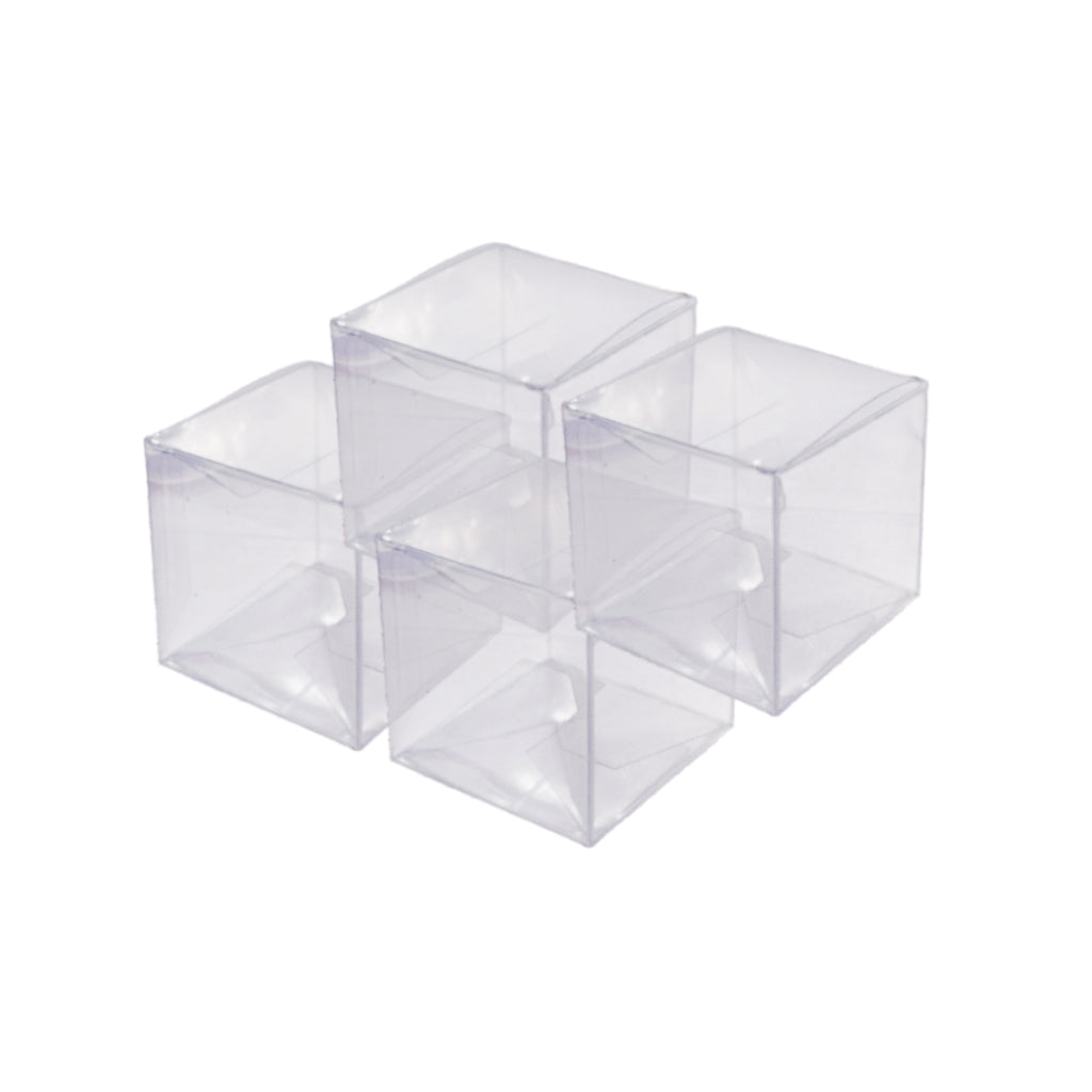 PET Mini Clear Favor Boxes, 4 Ct, 2.36 x 2.36 in