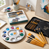 Circular Aluminum Paint Palette (6.75")