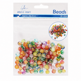 Rose Engraved Beads, Assorted Colors