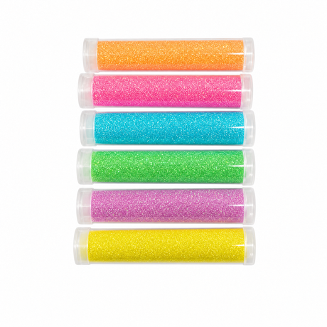 6-Pack Neon Glitter Shaker Set – 6 Vibrant Colors