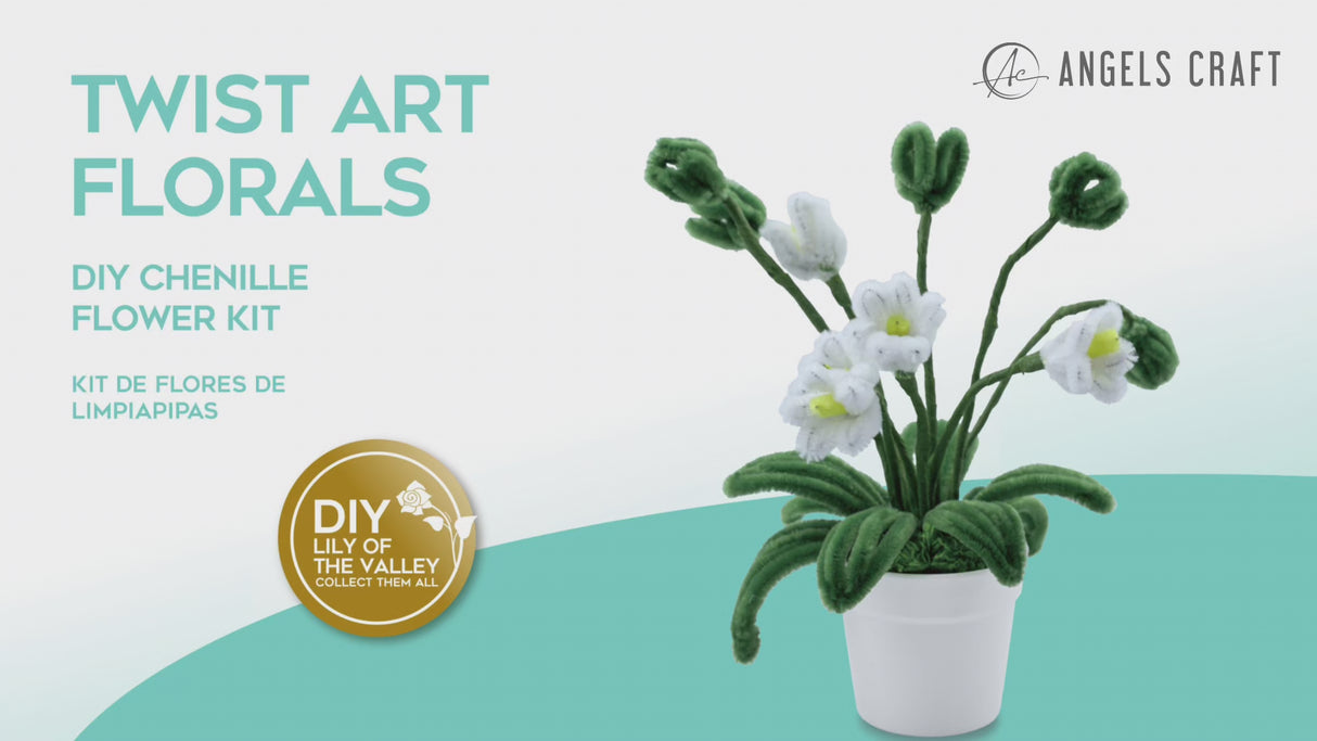 Bring a Touch of Elegance Indoors with the DIY Chenille Lily of the Valley Twist Art Kit