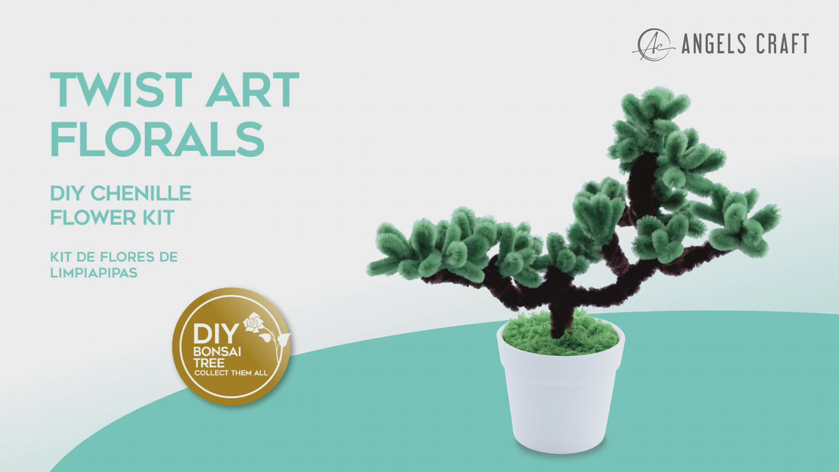 Bring a Sense of Zen Indoors with the DIY Chenille Bonsai Tree Twist Art Kit