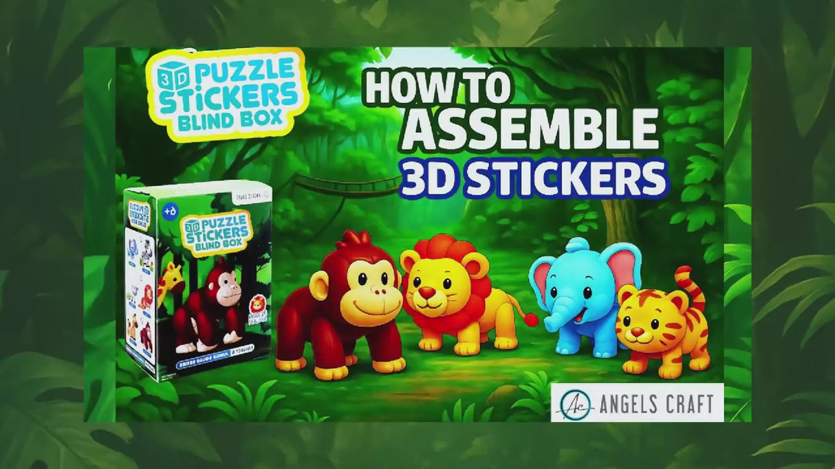 Angels Craft 3D Puzzle Blind Box - Jungle Squad(6 Designs)